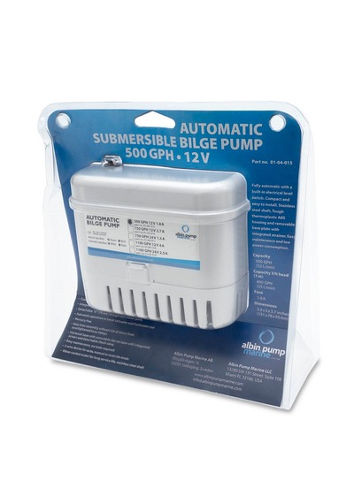 Albin Otomatik Sintine Pompası. 500gph 12v. Tekne Pompası