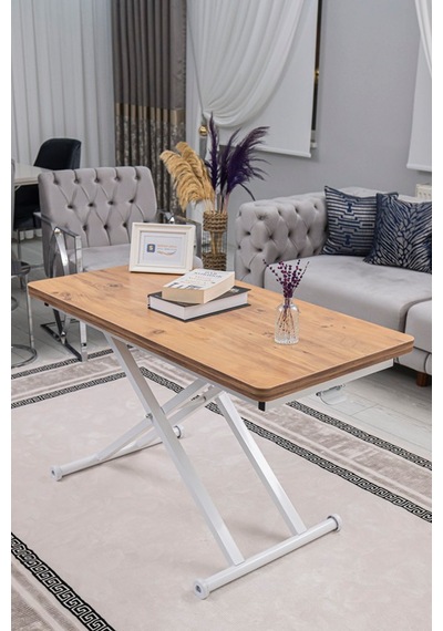 Home Üst Tabla Mdf Efesçam Oval Köşe Alt Beyaz