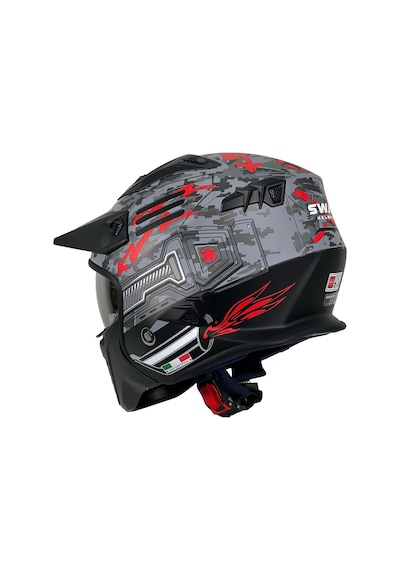 Sway X2 Tokyo Trooper Modüler Full Face Çene Açılır Motosiklet Kaskı L Beden Siyah Kırmızı Siyah - Kırmızı Sway X2 Tokyo Trooper Modüler Full Face Çene Açılır Motosiklet Kaskı L Beden Siyah Kırmızı Siyah - Kırmızı