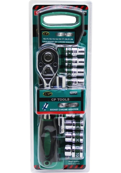 Cr-v Socket Set 12 Parça 1/2 İnç Vakumlu Lokma Seti 4434