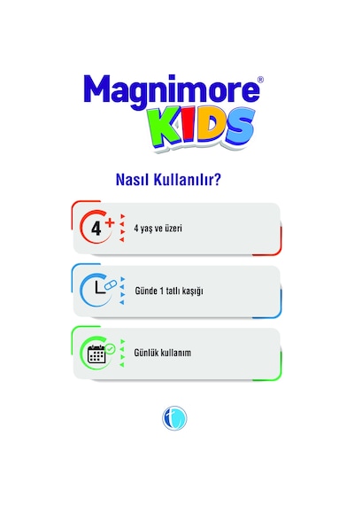 Magnimore Kids Magnezyum Pidolat Bisglisinat Sitrat Malat Vitamin B6 P5p 200 ML