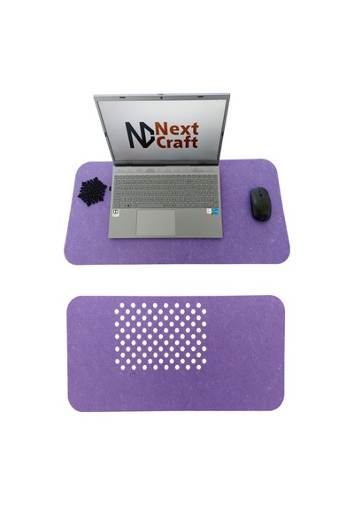Bilgisayar Mouse Pedi Masa Üstü Düzenleyici Mat 70x32 Cm Mor