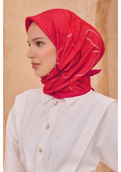 Belli İpek Eşarp - 4113-84 Fuşya Twill