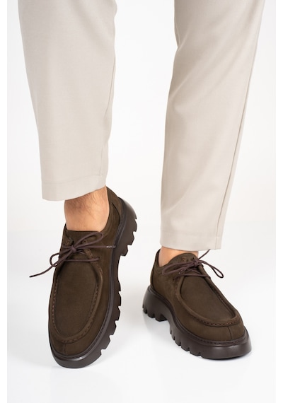 Fame Step Hakiki Deri Erkek Casual Ayakkabı Nubuk +4.5 Cm Boy Uzatan Kalın Taban Günlük Bağcıklı Comfort Vicenza Kahverengı Kahverengi Fame Step Hakiki Deri Erkek Casual Ayakkabı Nubuk +4.5 Cm Boy Uzatan Kalın Taban Günlük Bağcıklı Comfort Vicenza Kahverengı Kahverengi