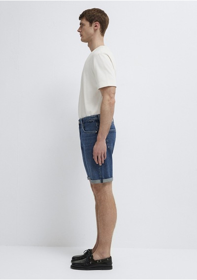 Mavi - Brian Premium Blue Puslu Koyu Mavi Jean Şort 04184a3304