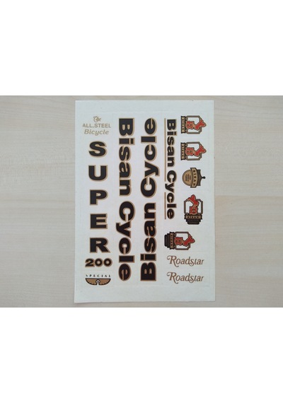 Bisan Sticker Seti 12 Parçalı Bisiklet Sticker, Bisan Etiketi