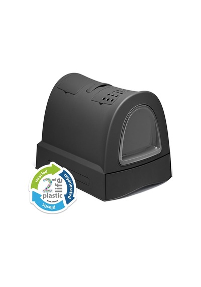 Nrzsnt Imac Zuma 2nd Lıfe Torbalı Kapalı Kedi Tuvaleti Siyah 56x40x42,5cm