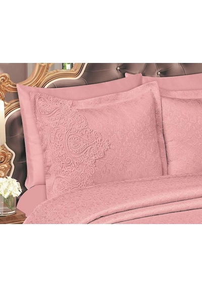 Farah Brokar Güpürlü Pike Takımı Pudra (541555369) Pudra