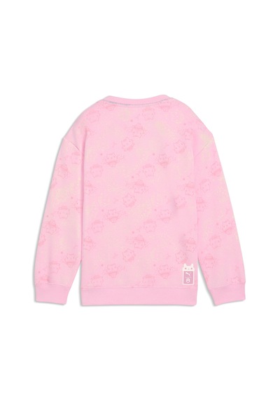 Puma X Gabbys Dollhouse Çocuk Baskılı Geniş Kesim Sweatshırt 634933 75 Pembe