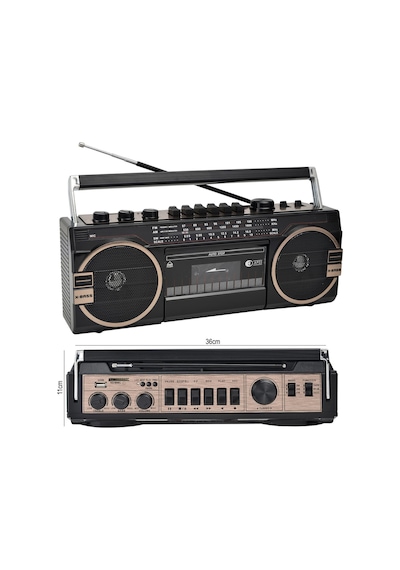 KASETÇALAR TEYP FM/BT/USB/SD SİYAH CMİK MK-132BT