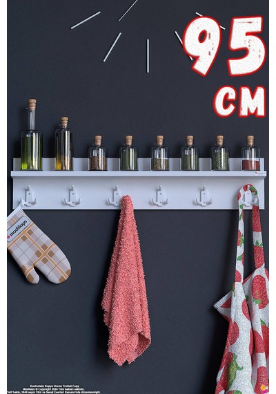 Kedi 18 Kancalı Mutfak Askısı 3'lü Set 81,4x19 Cm - Şık Tasarım, Çok Amaçlı Düzenleyici Ve Yer Tasarrufu Beyaz Kedi 18 Kancalı Mutfak Askısı 3'lü Set 81,4x19 Cm - Şık Tasarım, Çok Amaçlı Düzenleyici Ve Yer Tasarrufu Beyaz