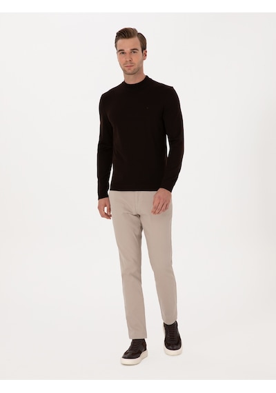 Cacharel Taş Slim Fit Pamuk Karışımlı Armürlü Kanvas Pantolon Gri Cacharel Taş Slim Fit Pamuk Karışımlı Armürlü Kanvas Pantolon Gri