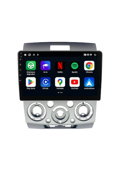 Ford Ranger 2007-2011 Android Multimedya Carplay Android Auto Navigasyon Kameralı 4gb Ram 64gb 9"