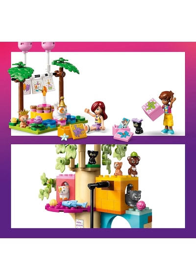 LEGO® Friends Kedi Doğum Günü Partisi ve Ağaç Ev 42666 - 6 Yaş ve Üzeri Çocuklar için Yaratıcı Oyuncak Yapım Seti (321 Parça)