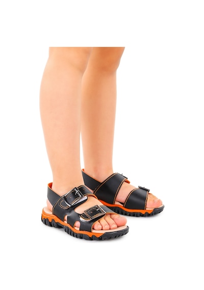 Kiko Kids Erkek Çocuk Sandalet Arz 2359 Siyah