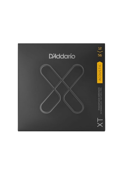 Daddario Xtapb1256 Akustik Gitar Tel Seti Phosphor Bronze Light Top Medium Bottom Coated