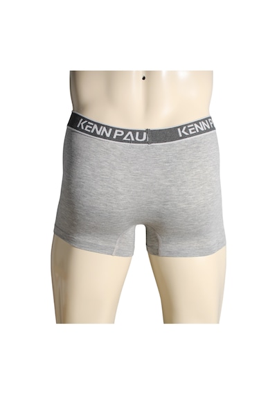 Kenn Paul S- 6xl Gri Düz Pamuklu Lüks Boxer Yumuşak Büyük Beden Çok Renkli