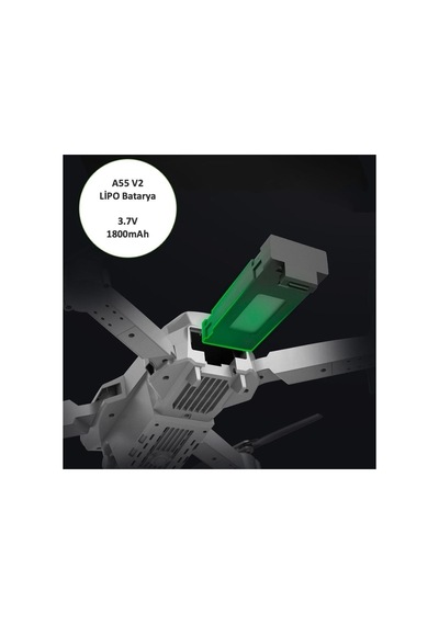 A55 V2 Uyumlu Drone Batarya Tek Ebat