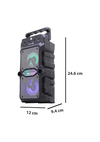 Northcity Kts 1096 Taşınabilir Bluetooth Hoparlör - Yüksek Ses Ve Led Işıklı