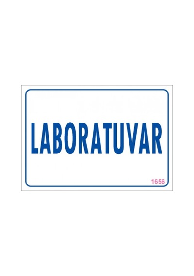 SÖNSAN UYARI LEVHALARI "LABORATUVAR" PVC 17,5*25