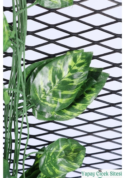 Yapay Çiçek Sitesi Yapay Alacalı Pothos İp Sarmaşığı 230 Cm - 12 Adet Yeşil