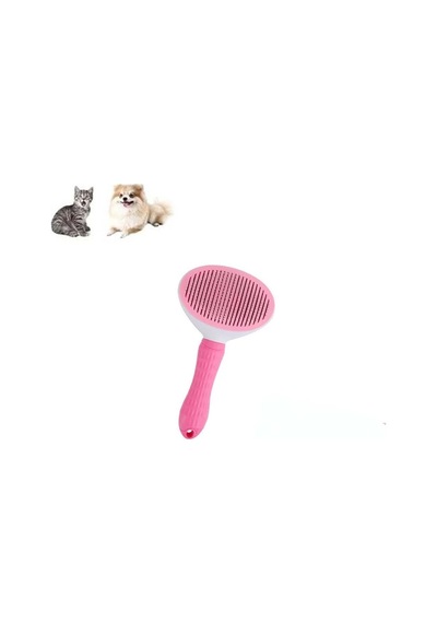Otomatik Kolay Temizlenen Evcil Hayvan Tarağı Fırçası Kedi Fırçası Köpek Fırçası Tarağı Ebat: 19 Cm X 10 Cm