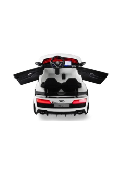 Audi R8 Spyder 12v Lisanslı Akülü Araba Beyaz - Uzaktan Kumandalı Ve Deri Koltuklu