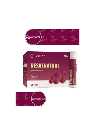 Resveratrol Shot 200 Mg 20 Shot Ahududu Aromalı Takviye Edici Gıda