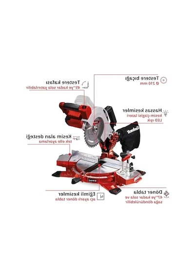 Akülü Gönye Kesme Testeresi - 210 Mm, Hafif Ve Taşınabilir