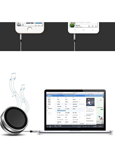 Trrs Hi-fi Örgülü Aux Mikrofon Ve Ses Kablosu 1 Metre Diğer