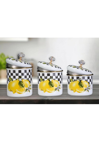 Lemon Emaye Baharatlık Seti ---