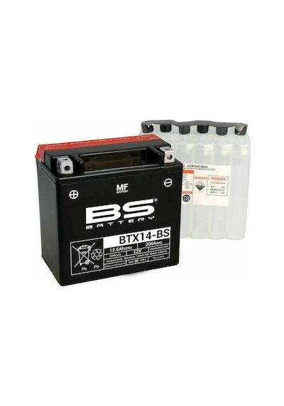 Bs Btx14-bs 2004-2015 Hyosung Gt 250 R Uyumlu Akü Sulu Akü