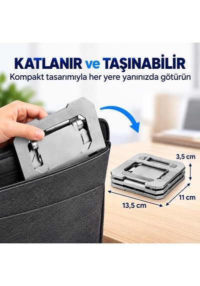 360 Döner Ayarlanabilir Metal Tablet Ve Telefon Standı, Ust1