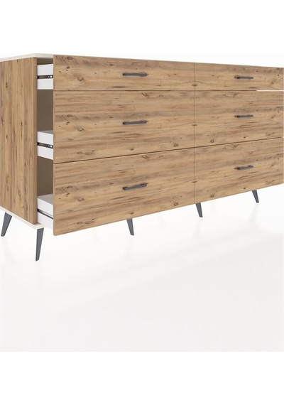 Hyperion Konsol 6 Çekmeceli 176x44x99 Çam-aytaşı/çam Çam-aytaşı/çam