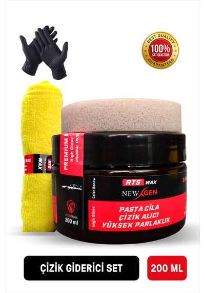 Rts Pasta Cila, Araba Oto Çizik , Parlatıcı, Bakım Seti