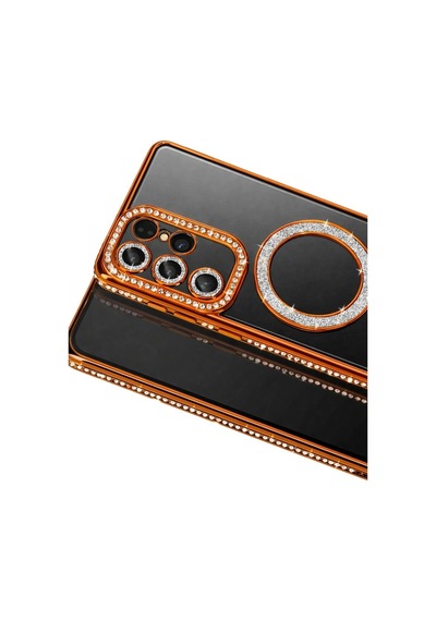 Joko Samsung Samsung Uyumlu Galaxy S26 Ultra Joke Simli Magneticsafe Kılıf - Turuncu