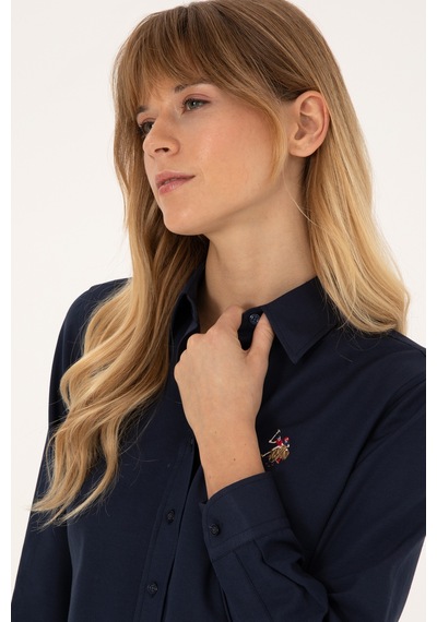 U.s. Polo Assn. Kadın Lacivert Gömlek Basic 50308043-vr033 Lacivert