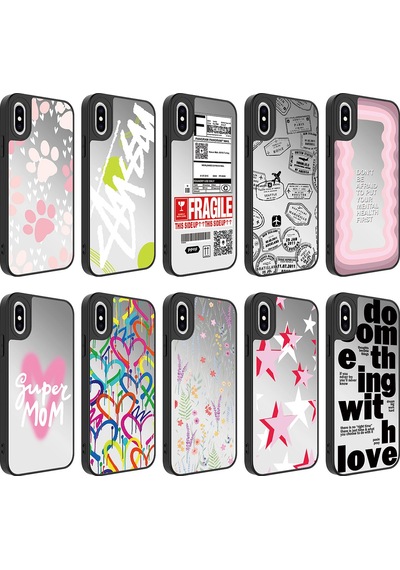 Apple Uyumlu iPhone Xs 5.8 Kılıf Aynalı Desenli Kamera Korumalı Parlak Tchs Mirror Kapak - Dallar Dallar Apple Uyumlu iPhone Xs 5.8 Kılıf Aynalı Desenli Kamera Korumalı Parlak Tchs Mirror Kapak - Dallar Dallar