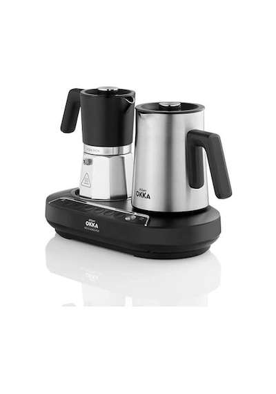 Arzum OK0027 Okka Rich Moka Pot Karıştırıcılı Metal İtalyan ve Türk Kahve Makinesi
