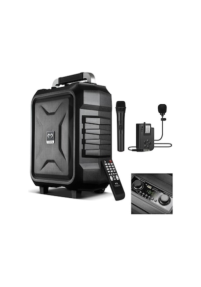 Magicvoice Mv-2015 Max 300w Usb-sd-bt Siyah 1e-1y Mikrofonlu Aktif Hoparlör