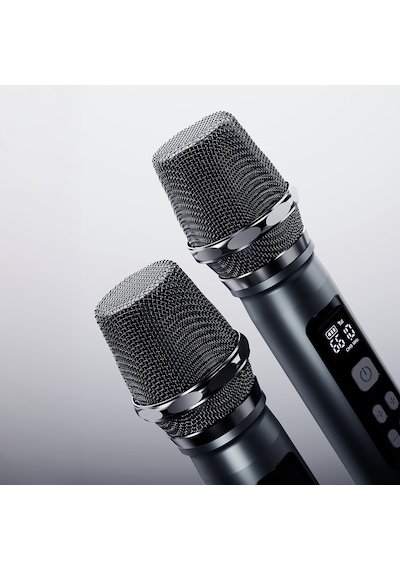 Lenyes Titan 2 Serisi Rgb Işıklı Çift Mikrofonlu Tws Bluetooth Speaker Hoparlör V5.3 5000mah Siyah