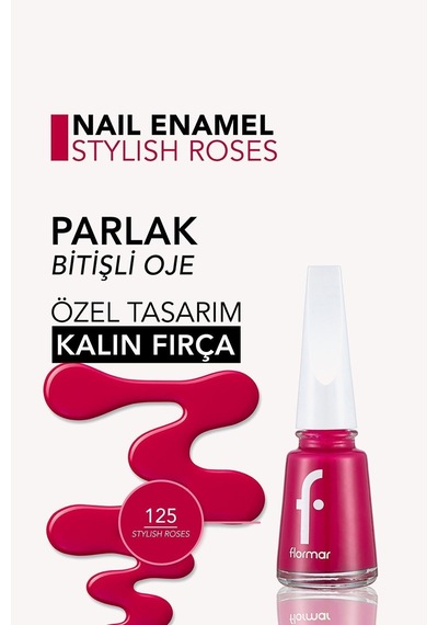 Flormar Nail Enamel Parlak Bitişli Oje 125