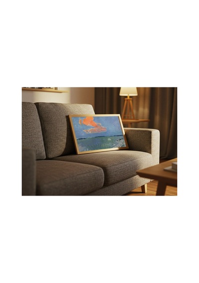 Mondrian Kırmızı Bulut Çerçevesiz Poster 30x42 Cm A3 Tablo Modern Sanat Duvar Dekoru