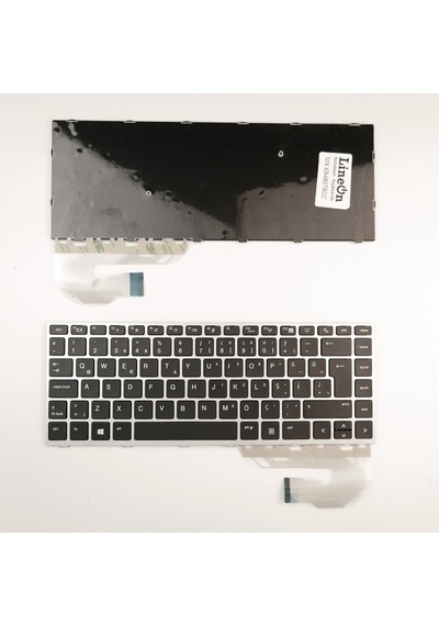 Laptopshop HP Uyumlu Elitebook 846 G5 745 G5 Notebook Klavye Gümüş Çerçeve 551748180