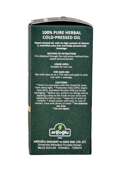 Lexroo Tatlı Badem Yağı 30ml%100 Saf Sweet Almond Oil Pure Prunus Amygdalus Dulcus Oil