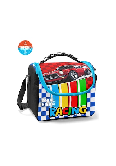 Coral High Kids Kırmızı Araba Desenli Thermo Beslenme Çantası 37157 Siyah