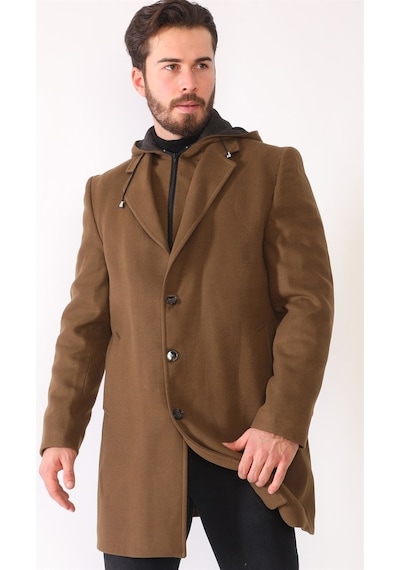 Plt8376 Dewberry Erkek Palto-Camel