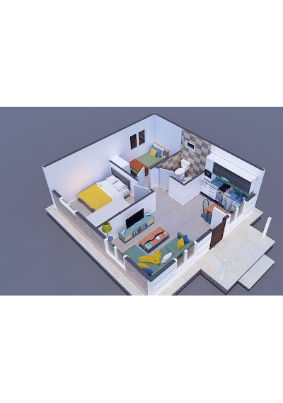 45 M² Prefabrik Ev