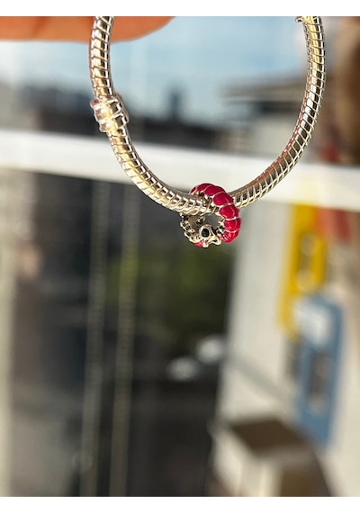 Pembe Sevimli Tırtıl Charm Asafaccessory