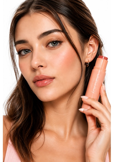 Multi Stick Ruj & Allık Dewy Peach 04 Fırça Aplikatörlü Vegan Avocado Oil Shea Butter Hyalüronik Asit / Blend Joy Lip & Cheek Şeftali
